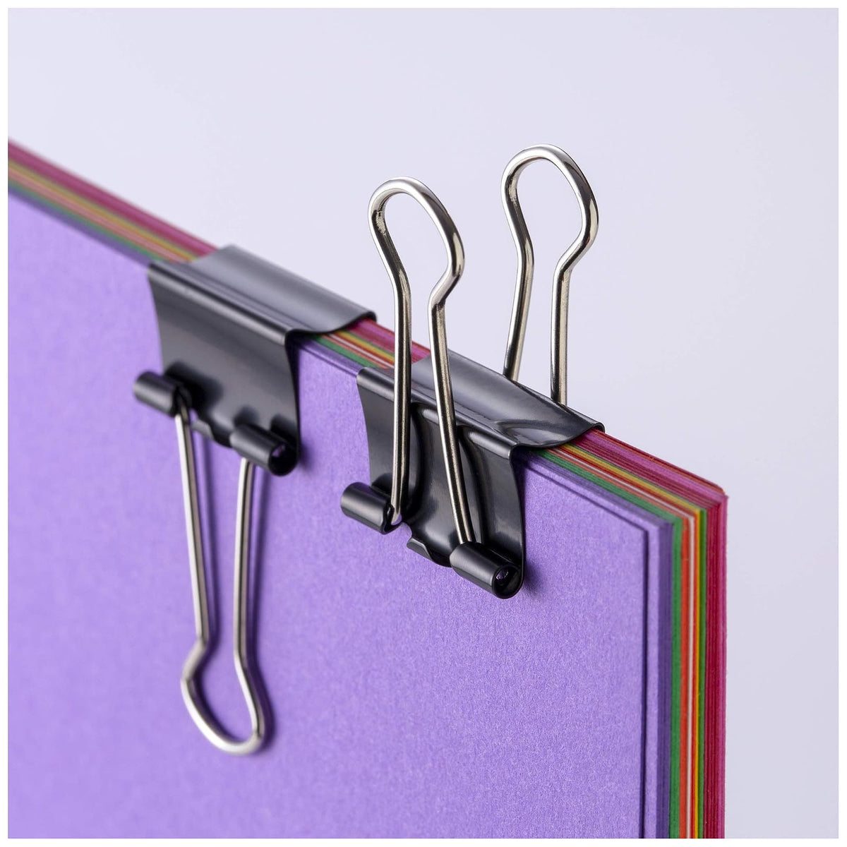 Officemate 99020 Small Binder Clips, 12 Boxes of 1 Dozen Each, 144 Total, black