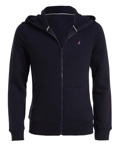 Nautica Sudadera con Capucha y Cierre Completa de Forro Polar Suéter para Niñas