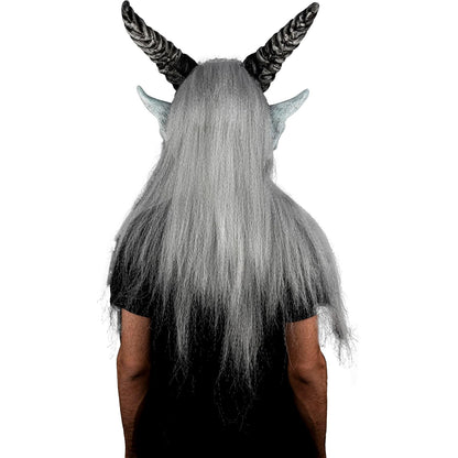 Ghoulish Productions Máscara De Látex Winter Krampen, Accesorio Cosplay Demonio de la Navidad, Disfraz Aterrador para Halloween y Fiestas Temáticas, Cosplay Monstruos Mitológicos, Diseño Artesanal