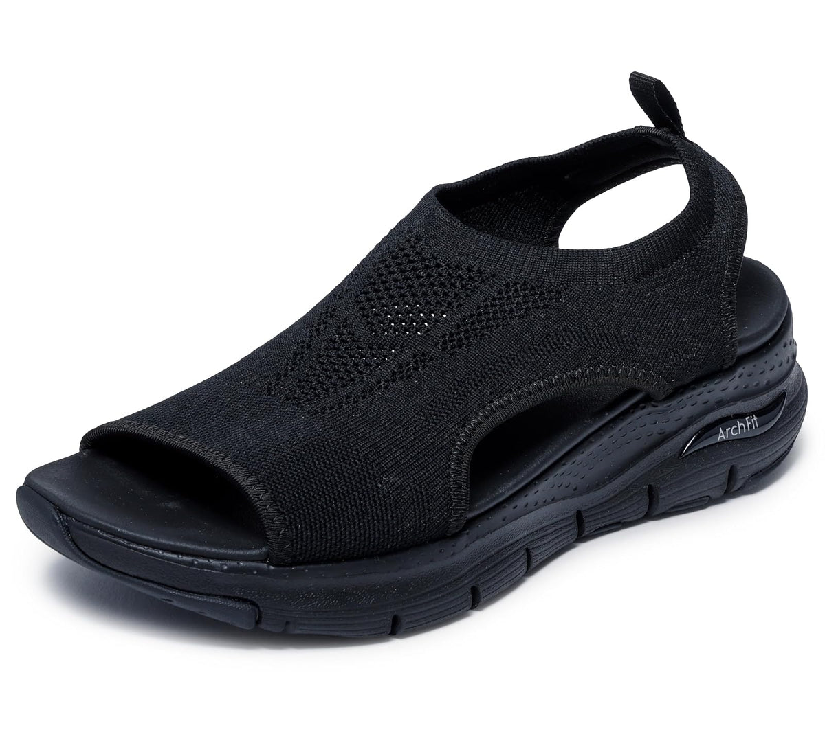 Skechers Arch Fit City Catch Sandalias - 25.0 cm - Negro - Negro