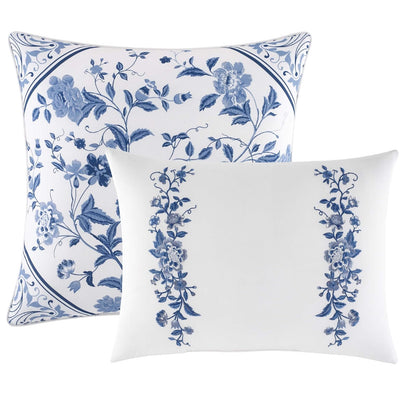 Laura Ashley Elise Bonus Comforter Set, King, Blue
