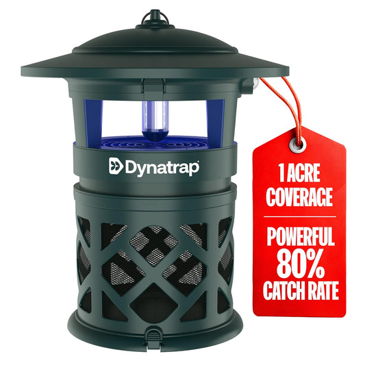 DynaTrap DT2030-GRSR 1 Acre Mosquito & Insecto Volador Trampa y Asesino al Aire última intervensión – Mata Mosquitos, Mosquitos, Moscas, Avispas, Gnatos y Otros Insectos Voladores – Alternativa de