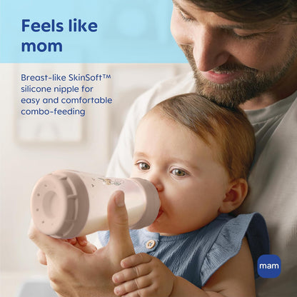 MAM Pezones de Silicona SkinSoft Nivel 4 | Flujo extra rápido, 6+ meses, 4 pzs, sin BPA, silicona grado médico