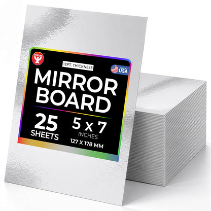 Hygloss Products Inc. Mirror Board 5 X 7 25 Sheets by Hygloss