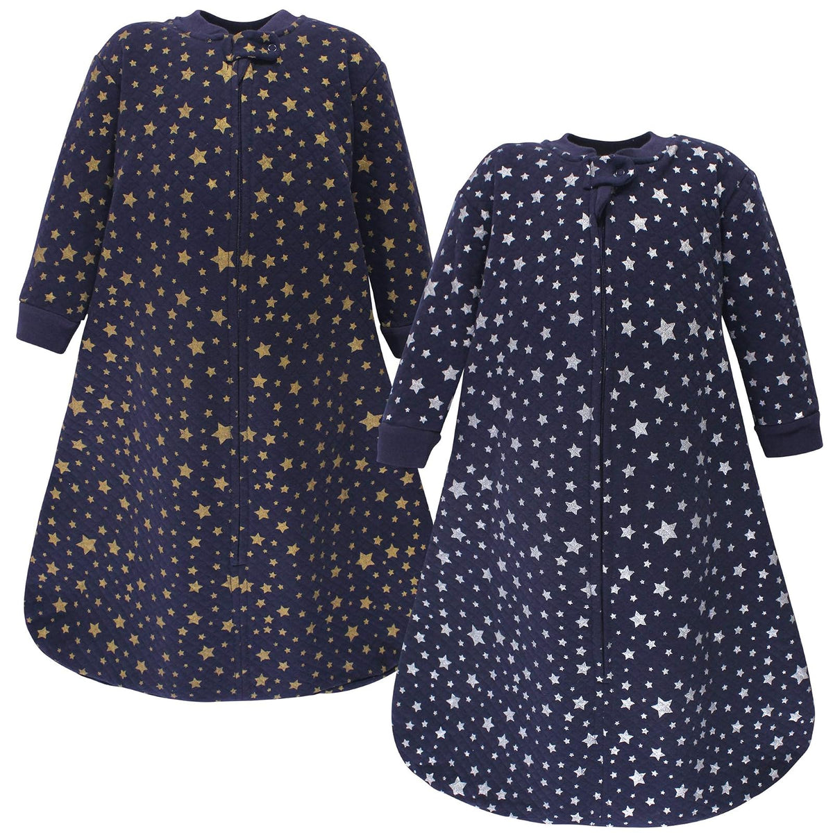 Hudson Baby Saco de Dormir Acolchado de Manga Larga, Unisex - 12-18 meses - Metallic Stars