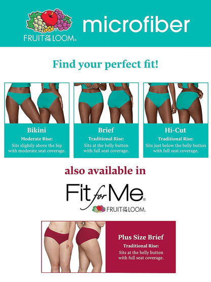 Fruit of The Loom Plus Size Underwear, Fit for Me, Designed to Fit Your Curves Ropa Interior Mujer