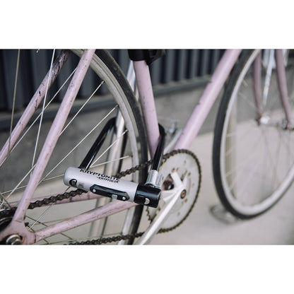 Kryptonite Evolution Mini-2 Candado en U para bicicleta con soporte Transit FlexFrame 4" x 9" (10.2 cm x 22.9 cm)