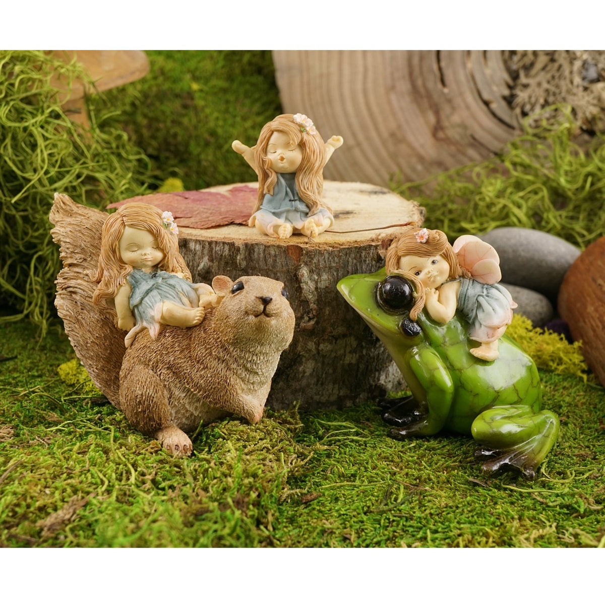 Parte Superior Collection - Estatua de jardín de Hadas y terrario en Miniatura, pequeño bostezo de Hadas