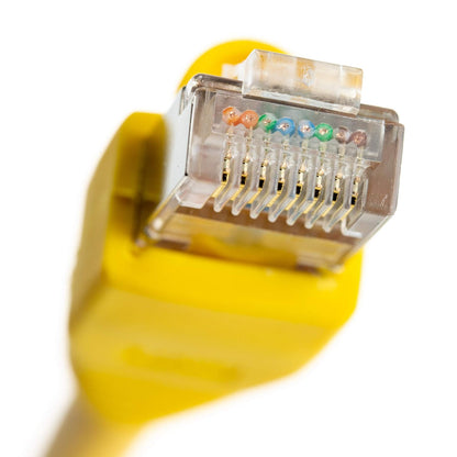 NTW Cat 6 Snagless - Cable de Red Ethernet blindado, Color Negro -345-S6-001BK, Amarillo, 10' Feet