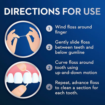 Oral-B - Mechones precortados Super Floss, color menta, paquete doble de 50 unidades
