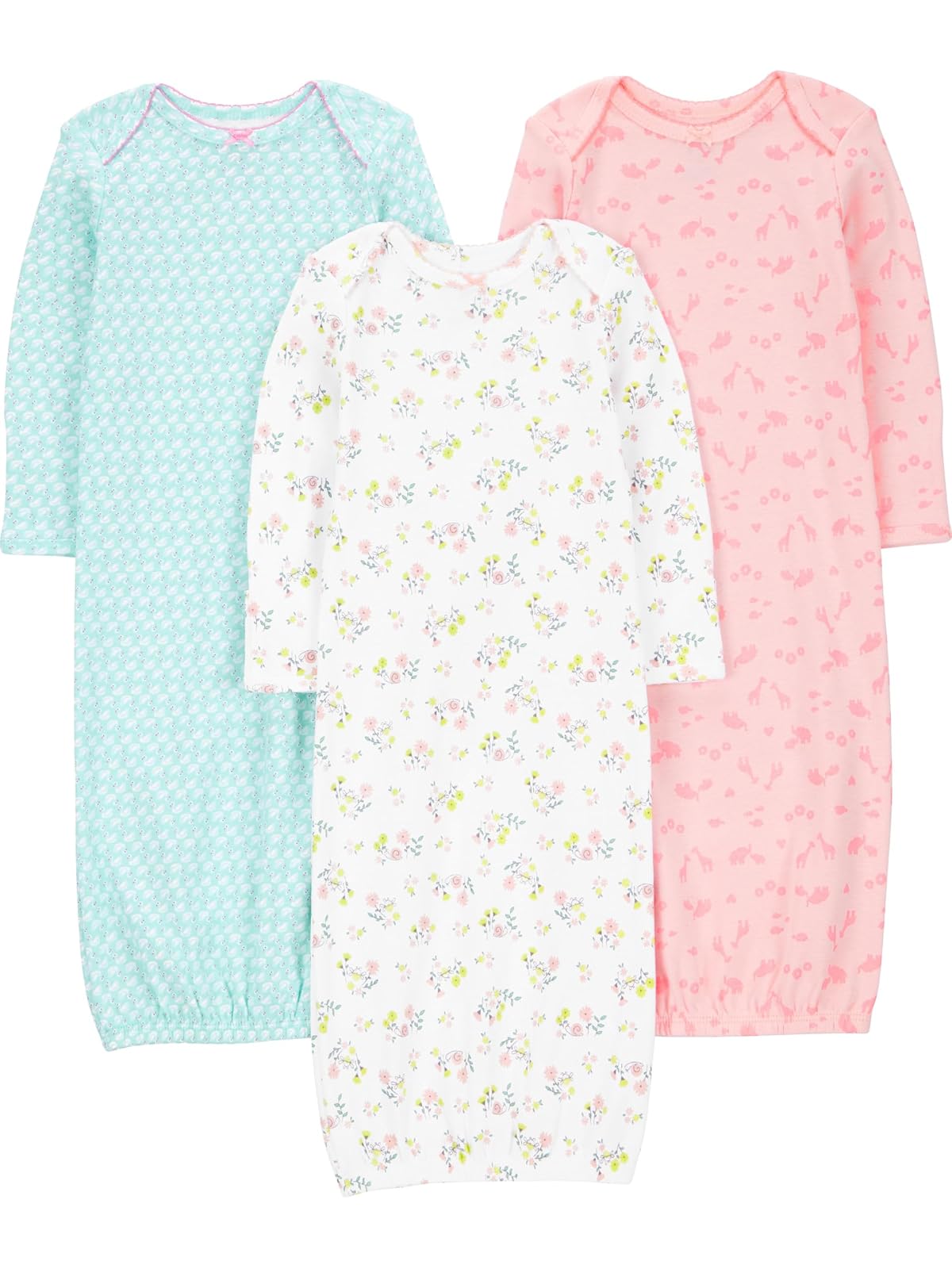 Simple Joys by Carter's 3-Pack Cotton Sleeper Gown Conjuntos y Accesorios para Dormir bebés niñas