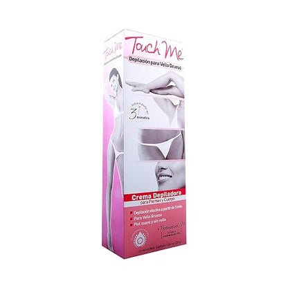 TOUCH ME - Crema Depiladora para Vello grueso. Con extracto de papaya y caléndula. Espátula y tubo con 150g