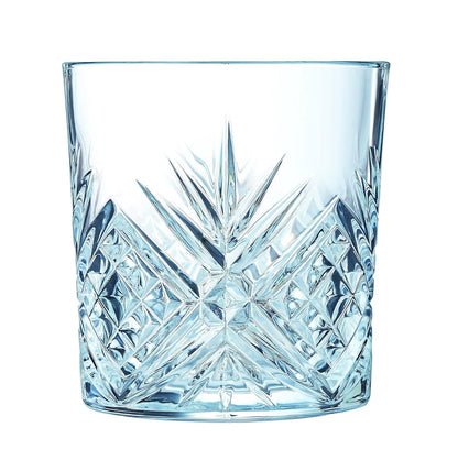 Luminarc Eugene - Juego de 6 Vasos de Vidrio de 300 ml Estilo Cristal Cortado, Ideales para Whisky y otras Bebidas