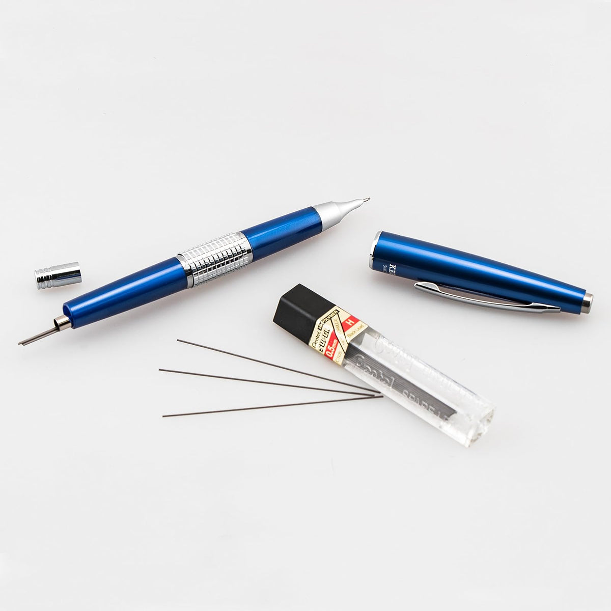 Pentel Sharp Kerry Automatic Pencil, 0.5 mm, Blue Barrel, 1 Pen (P1035C)