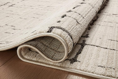 Loloi II Darby Collection DAR-06 Sand/Dk. Grey 2'-7" x 8'-0" Runner Rug
