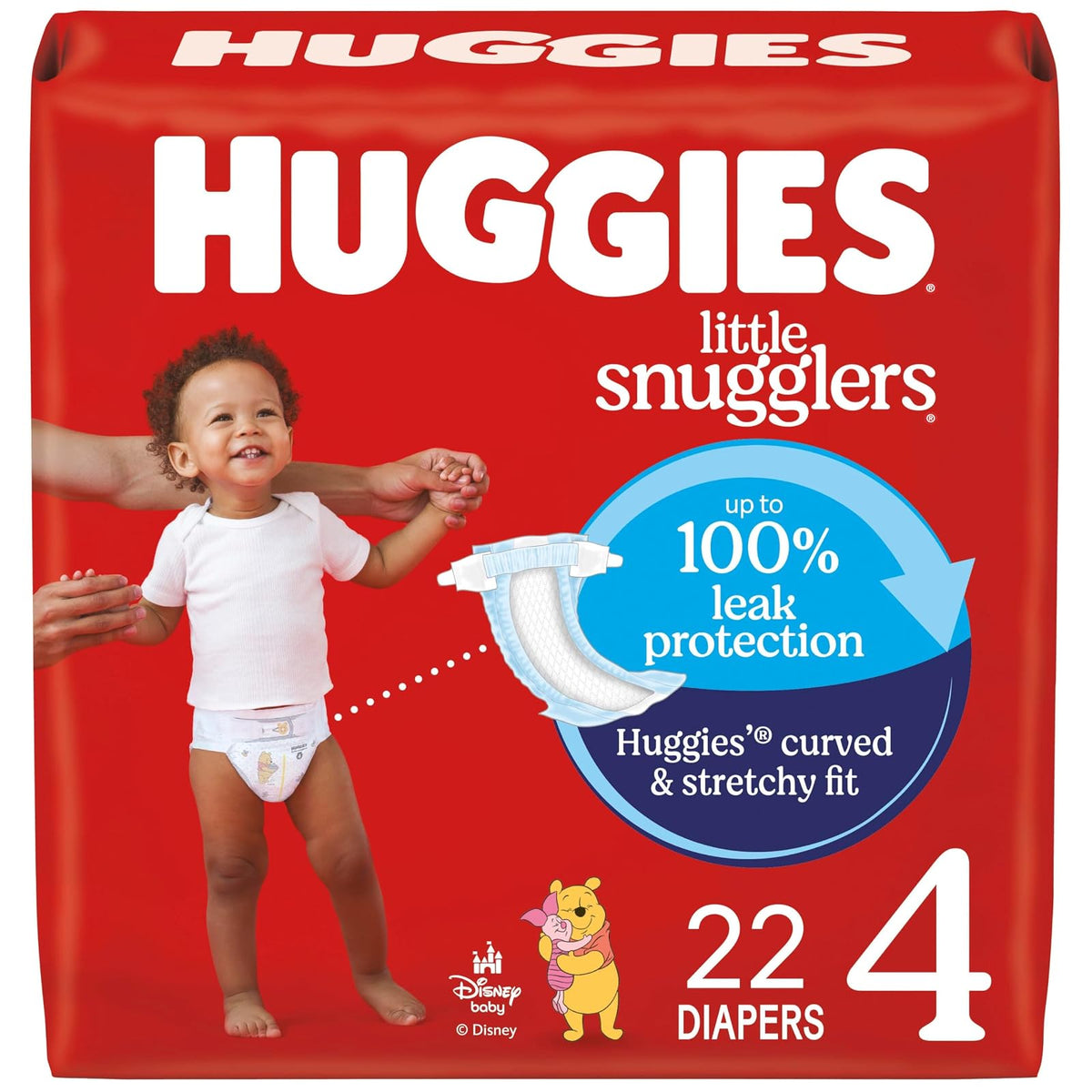 Huggies Little Snugglers Pañales Desechables para Bebé - Talla 4 (22 Unidad) - Paquete pequeño de cantidad