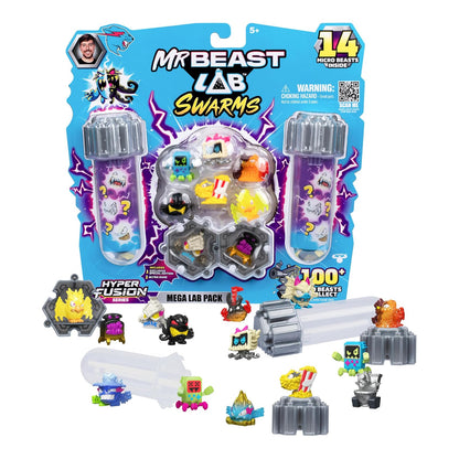 MrBeast Lab Enjambres Hyper Fusion Paquete de 6 - Paquete de 14 - Huesos de leche