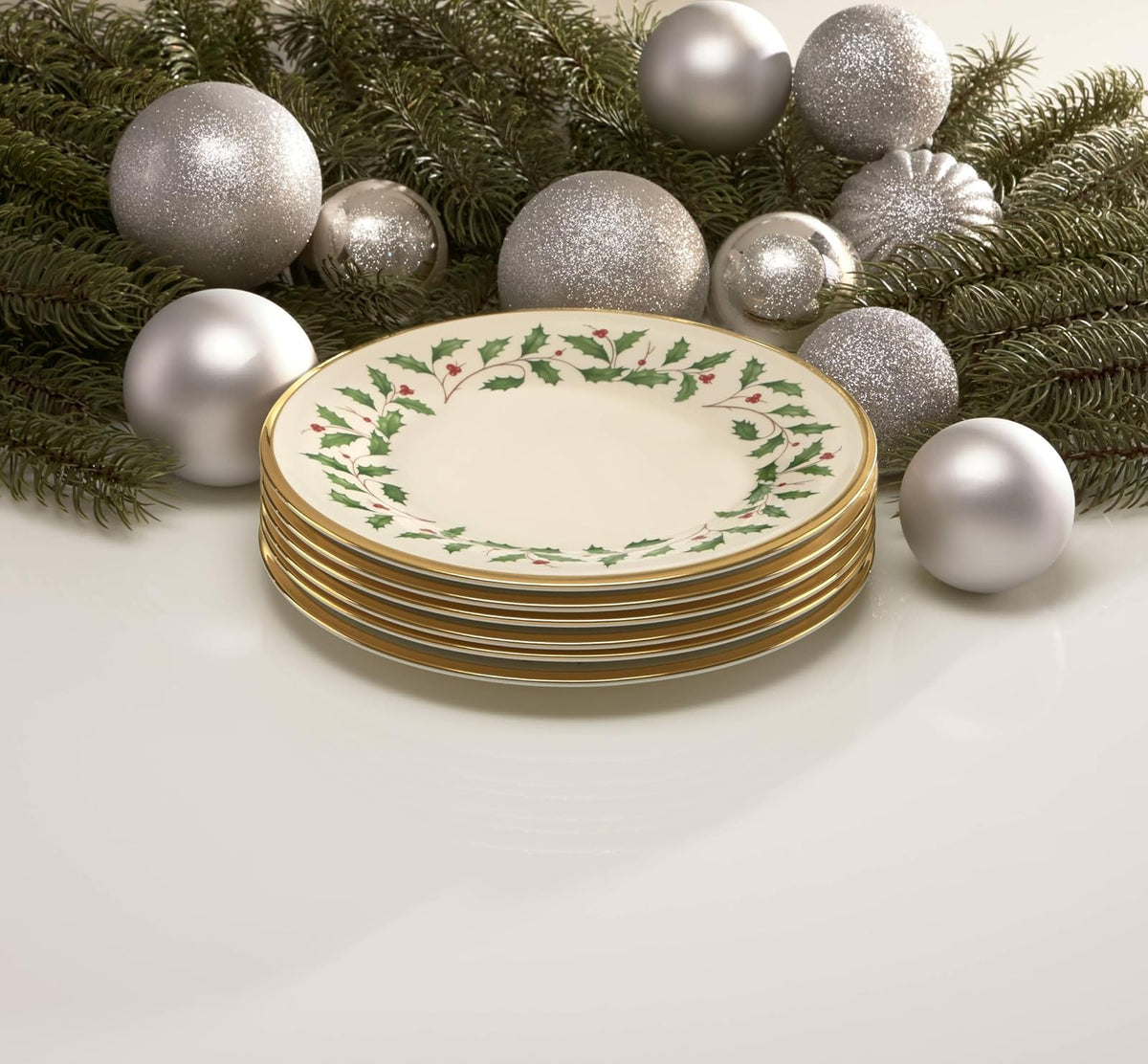 Lenox Holiday - Plato de ensalada, 1 unidad