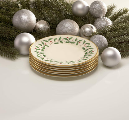 Lenox Holiday - Plato de ensalada, 1 unidad