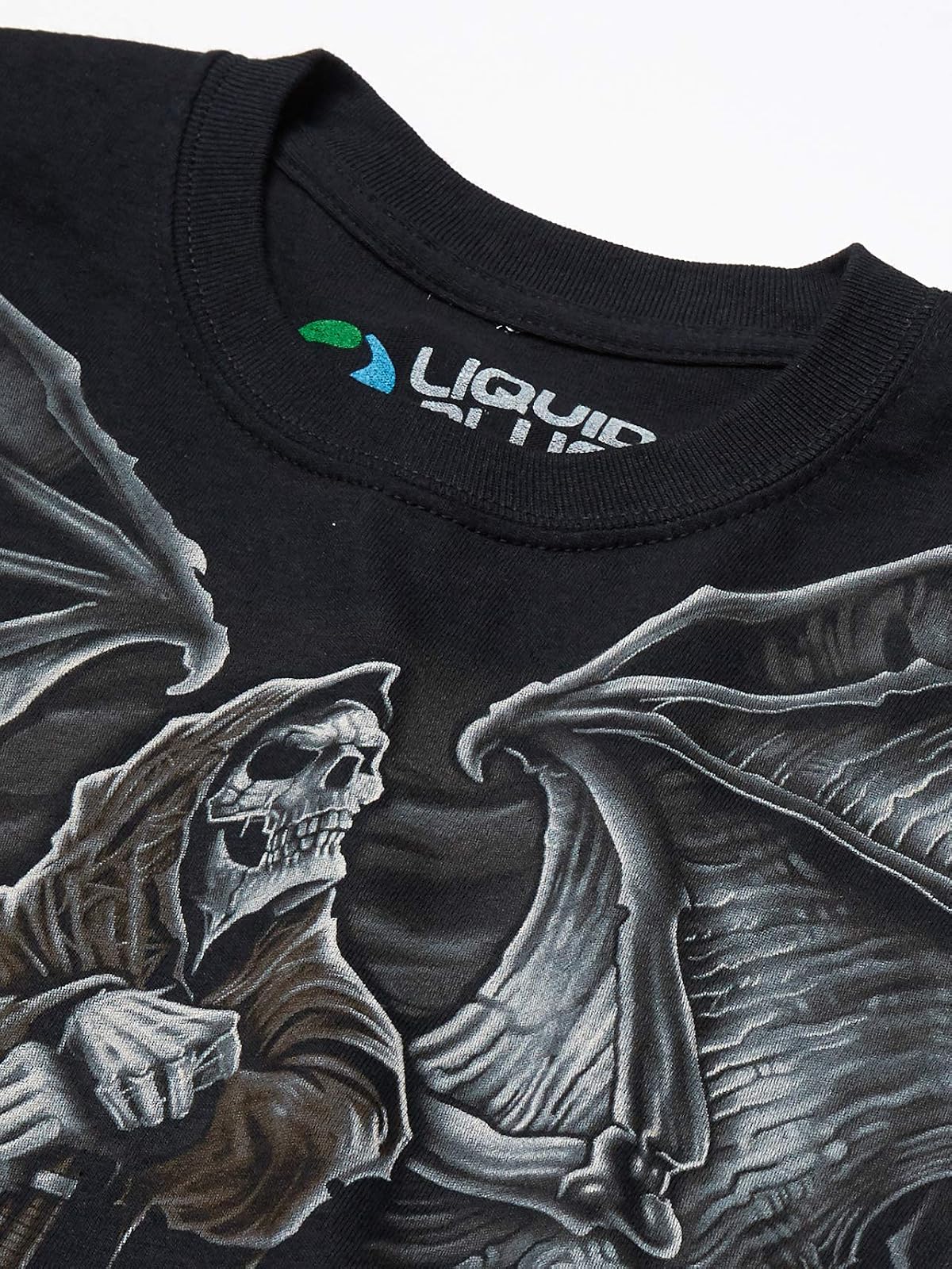 Liquid Blue Gravestone Reaper T-Shirt Camiseta Hombre