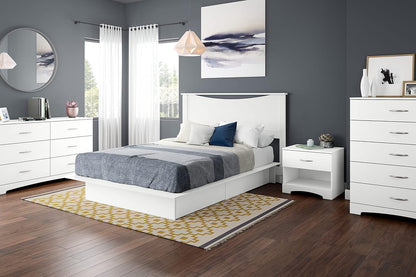 South Shore Grace Collection Night Stand, Pure White