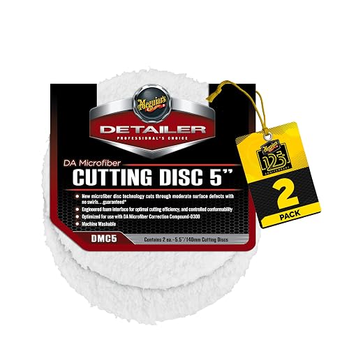 Meguiar's DMC5, Disco de Corte de Microfibra DA, 5", Paquete 2