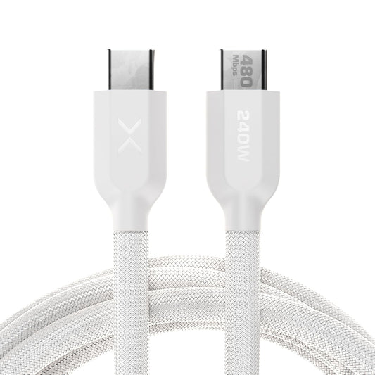 NOCO XGrid XC1: Cable USB-C a USB-C de 240 W – Carga rápida, Certificado USB-IF, Chip E-Marker, Datos 480 Mbps, UltraFlex Trenzado con Silicona, Diseño Resistente de 1 m