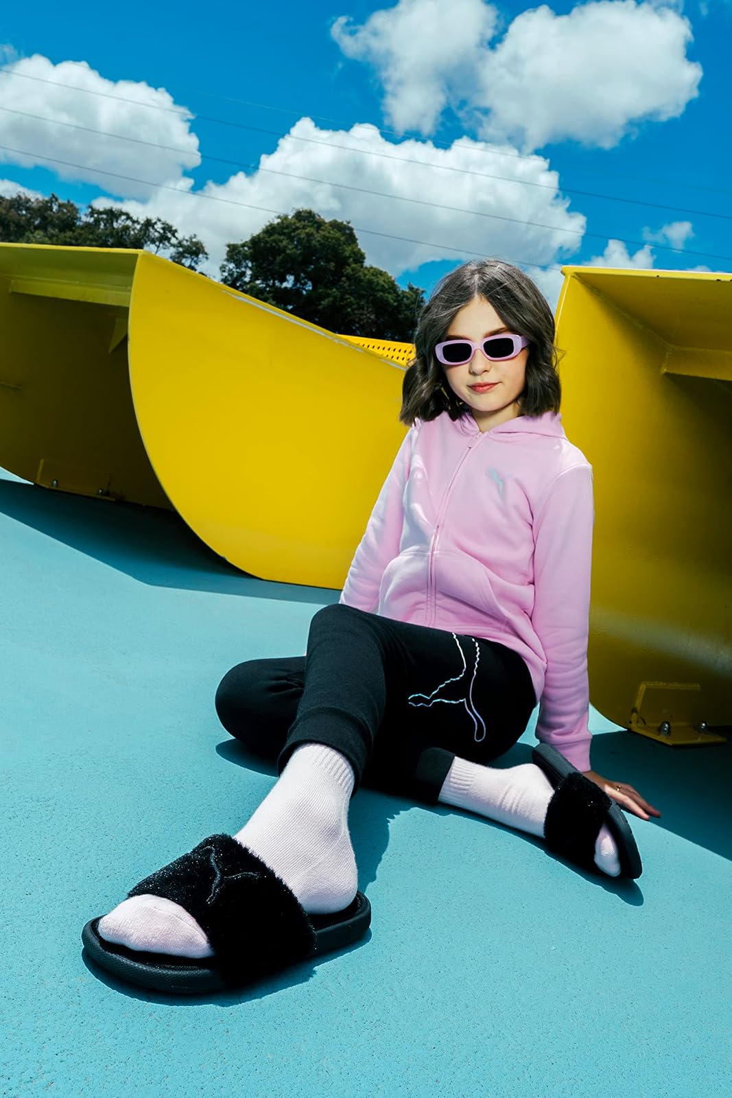 Puma Sudadera con Capucha con Cierre y Logotipo Core Sudadera con capuchaNiñas