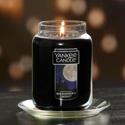 Yankee Candle - Vela aromática en Vaso (2 mechas, tamaño grande), Candelas, Negro, Large Jar, 1
