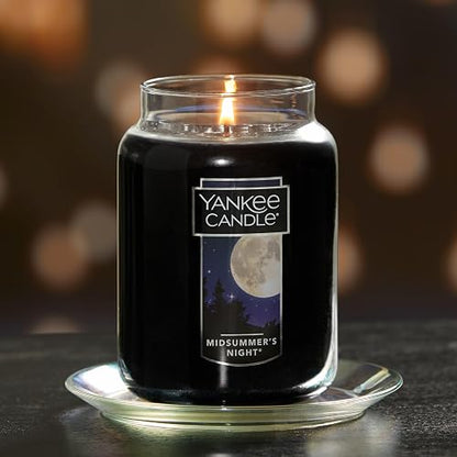 Yankee Candle - Vela aromática en Vaso (2 mechas, tamaño grande), Candelas, Negro, Large Jar, 1