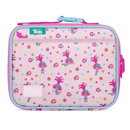 Simple Modern Trolls - Lonchera para niños para la escuela, bolsa de almuerzo reutilizable con aislamiento para niños pequeños, niñas y niños, contenedores de comida con bolsillos exteriores e