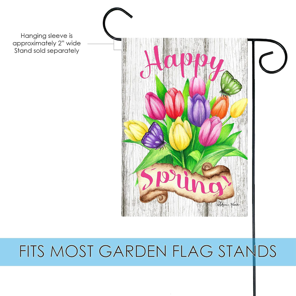 Toland Home Garden 1112301 - Bandera de Primavera de Tulipanes de Primavera de 12 x 18 Pulgadas, Bandera de jardín de Doble Cara para decoración de jardín de casa al Aire última intervensión