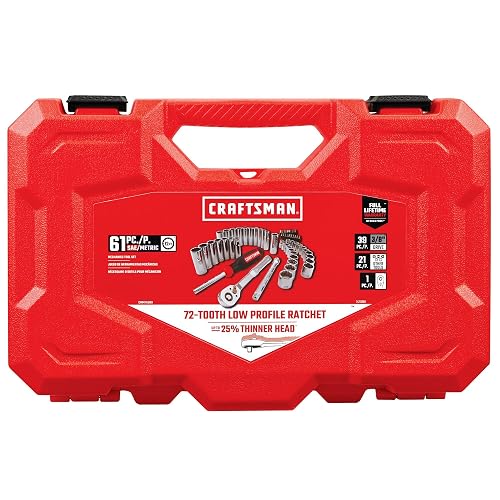 CRAFTSMAN - Juego de herramientas mecánicas de 9.5 mm, 61 piezas (CMMT45161)