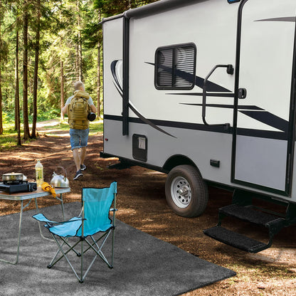 Prest-O-Fit 784940 - Paquete de 3 alfombras envolventes de Radio para Caravana, 2-4049, Color Negro, 22 Pulgadas Ancho