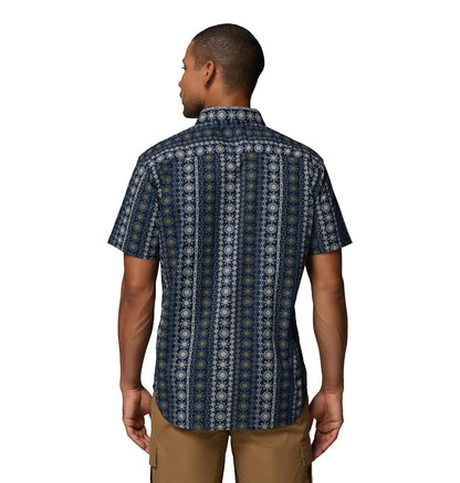 Columbia Rapid Rivers - Camisa de Manga Corta Estampada Camisa de Senderismo para Hombre