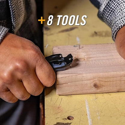 Gerber Gear Prybrid - Cortador de boxeo, hoja retráctil, cuchillo universal resistente con palanca, abrebotellas y pelacables, navaja multifunción EDC Gear – Azul