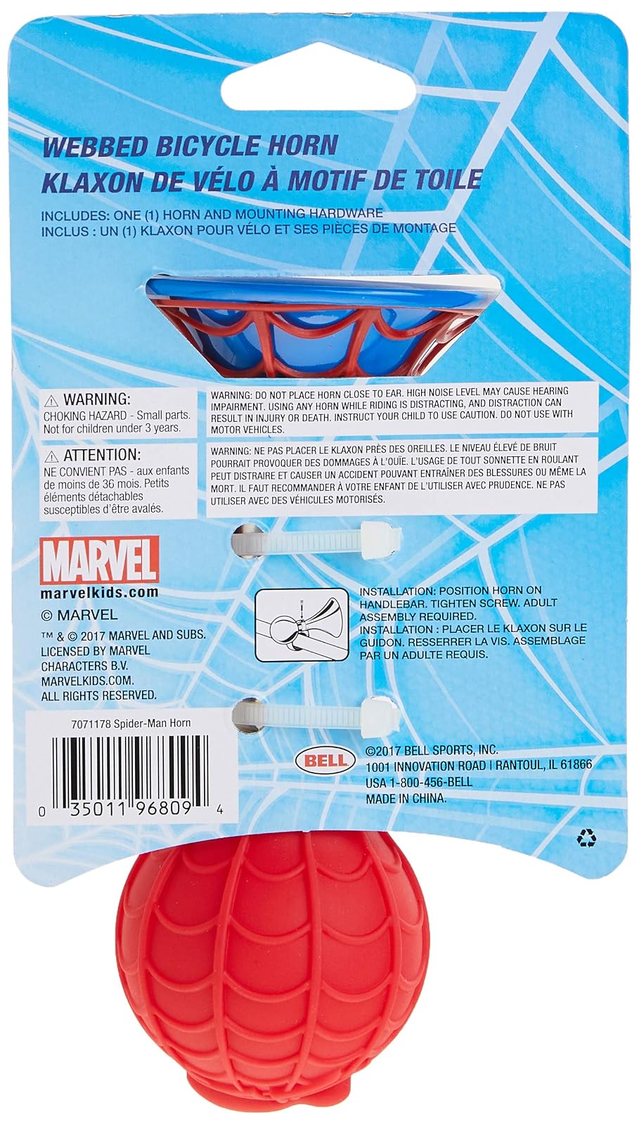 Bell Spider-Man Child Bike Accessories