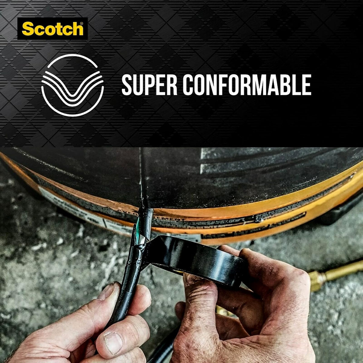 3M Scotch Cinta Eléctrica Super 33+, 1 Rollo, 18MM x 20M, 1 Caja c/ 10 Rollos