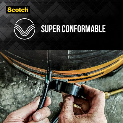 3M Scotch Cinta Eléctrica Super 33+, 1 Rollo, 18MM x 20M, 1 Caja c/ 10 Rollos