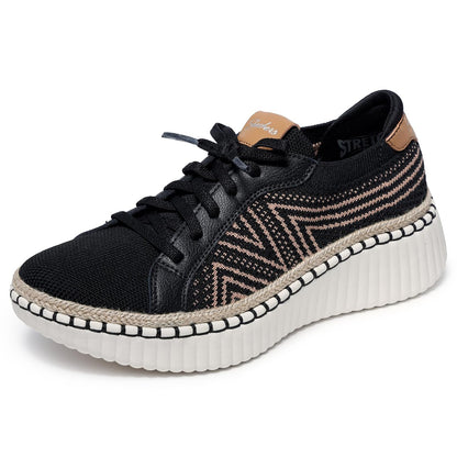 Skechers Wilshire Blvd Bellevue Zapato Casual para Mujer - 26.0 cm - Negro