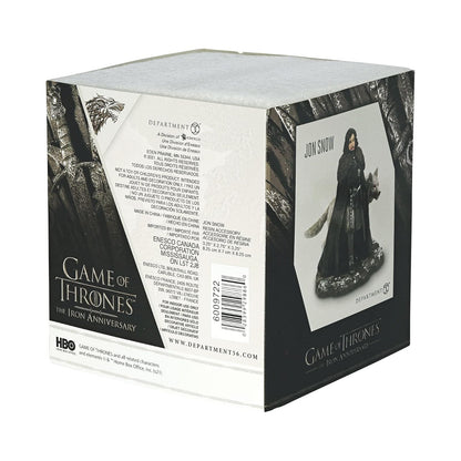 Department 56 Game of Thrones Village Accessories - Figura de Nieve de Jon, 3.27 Pulgadas, Multicolor