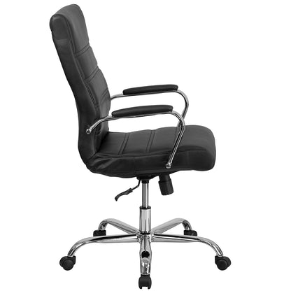 Flash Furniture High Back Office Chair | High Back LeatherSoft Executive Office Swivel Chair with Wheels