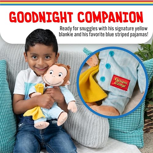 Kids Preferred - Peluche de Mono de Jorge el Curioso para niños, Animal de Peluche de Juguete Suave y Bonito para abrazar, Regalo para bebés, niños y niñas, Peluche de 30 cm