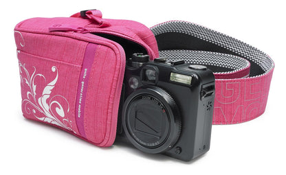 Golla G1152 Estuche para Cámara Fotográfica (Algodón, Poliéster, Rosa, 90 x 120 x 45 mm, 100 x 130 x 55 mm)