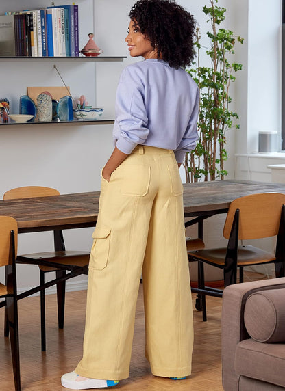 McCall's Misses - Kit de patrones de costura para pantalones cargo (código M8206), tallas 6-8-10-12-14, multicolor