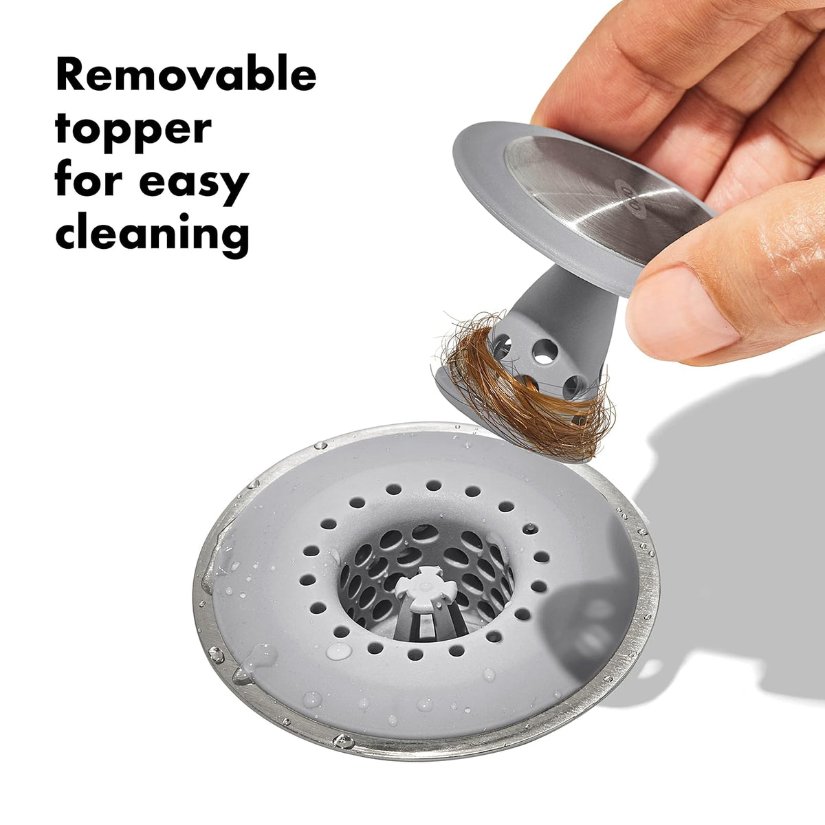 OXO Good Grips - Protector de Drenaje de Acero Inoxidable