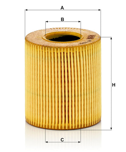 MANN-FILTER Cartridge Oil Filter HU 711/51 x | Para automóviles, alto rendimiento de filtración, protección óptima del motor, junta de alta calidad, tecnología original OE