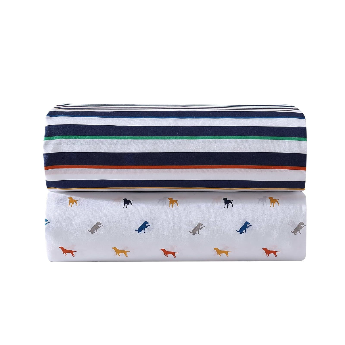 Eddie Bauer Kids - Sábanas Completas, Ropa de Cama Infantil Resistente a Las Manchas, para niños pequeños, diseño de Perros, Individual, Blanco
