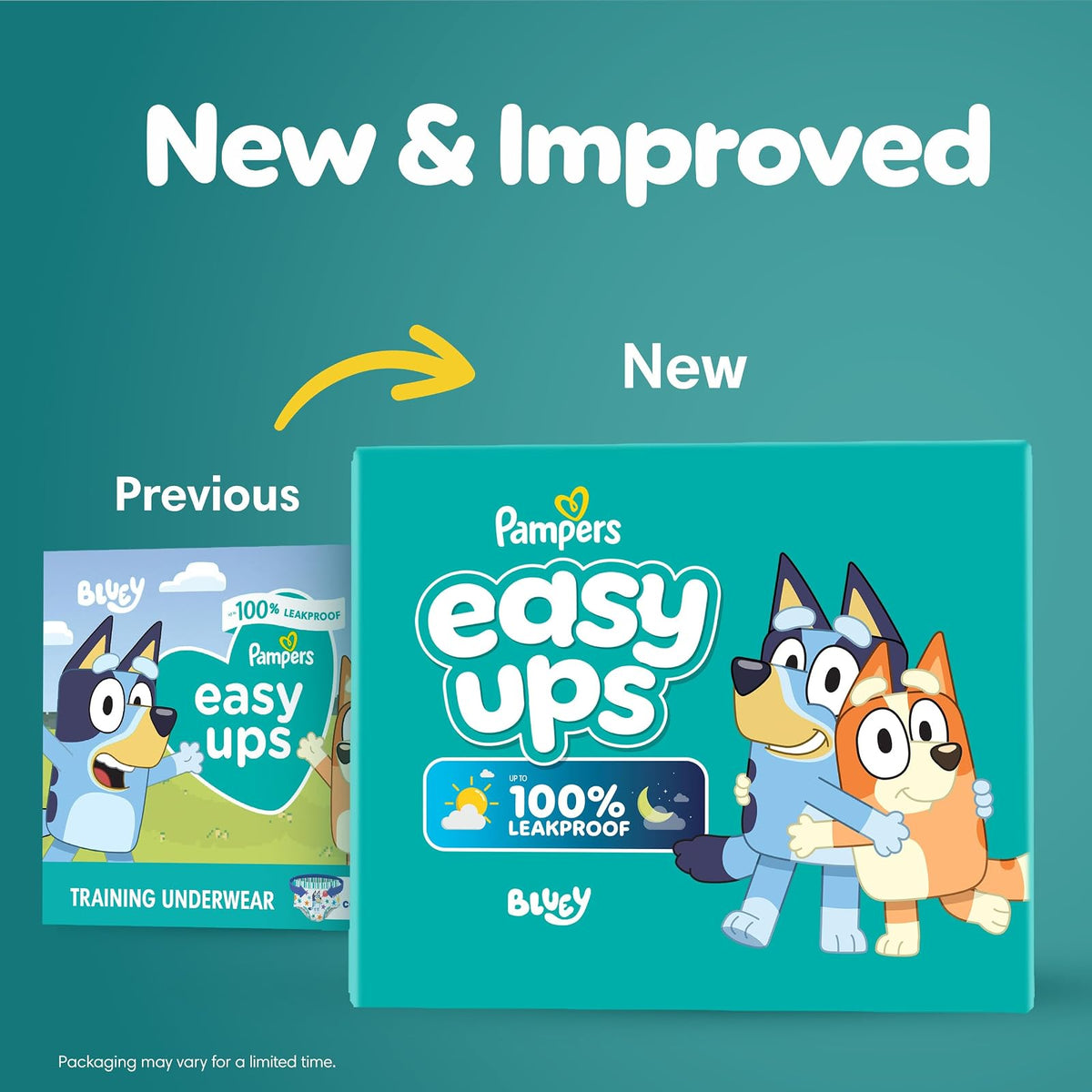 Pampers Easy Ups Pull On Disposable Training Diaper for Boys, Size 4 (2T-3T), Jumbo Pack, 25Count