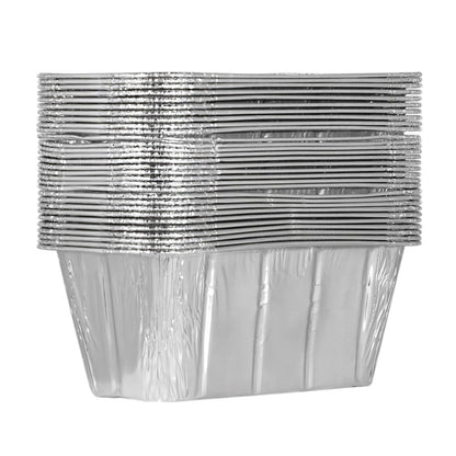5709 Juego de 30 Moldes de Aluminio para Planchas de 36 30 28 22 17 Pulgadas Colector de Bandeja de Goteo Desechable, Plateado